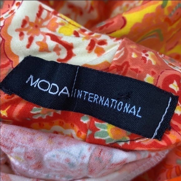 VTG Y2K VS MODA International Paisley Floral Strapless Open Back Dress Trendy - Picture 7 of 9